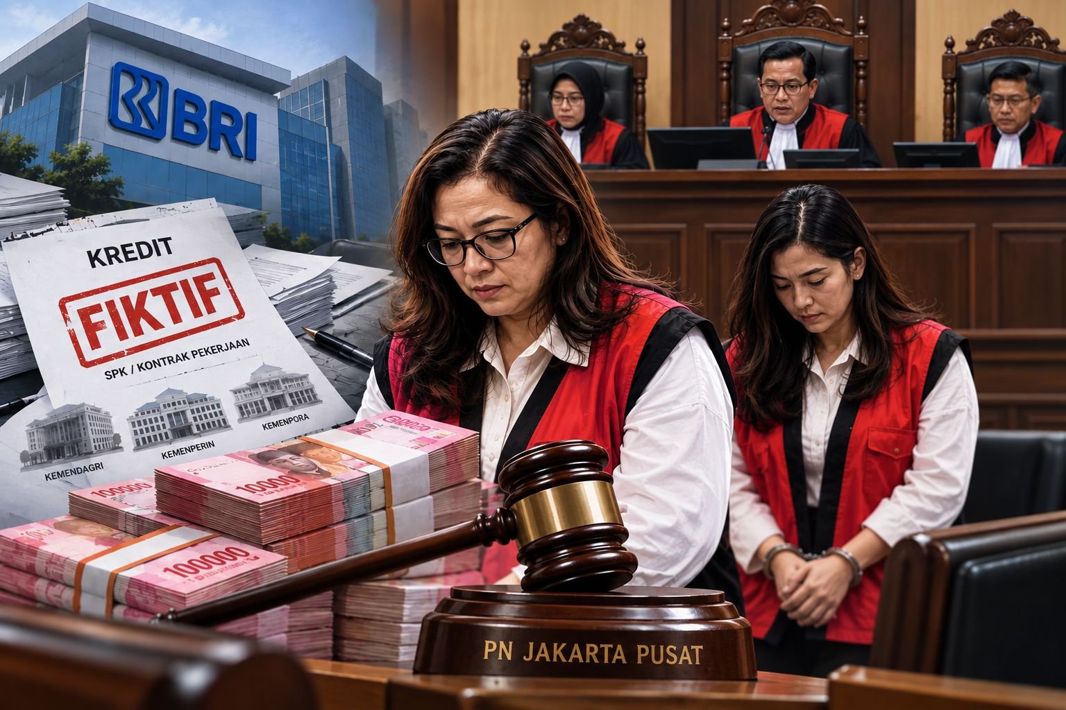 Kredit Fiktif BRI, Debitur Dihukum 8 Tahun Bui-Bayar Uang Pengganti Rp 122 M